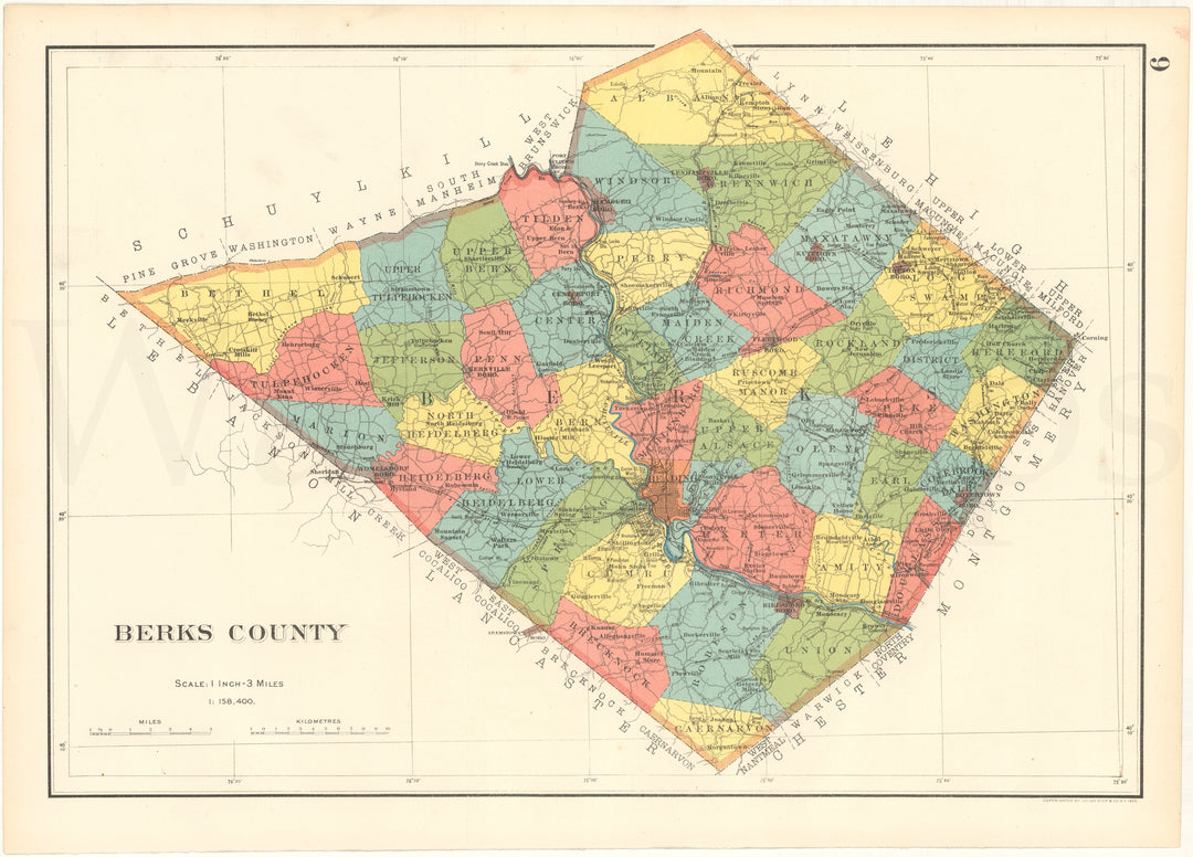 Pennsylvania 1901 Plate 09: Berks County