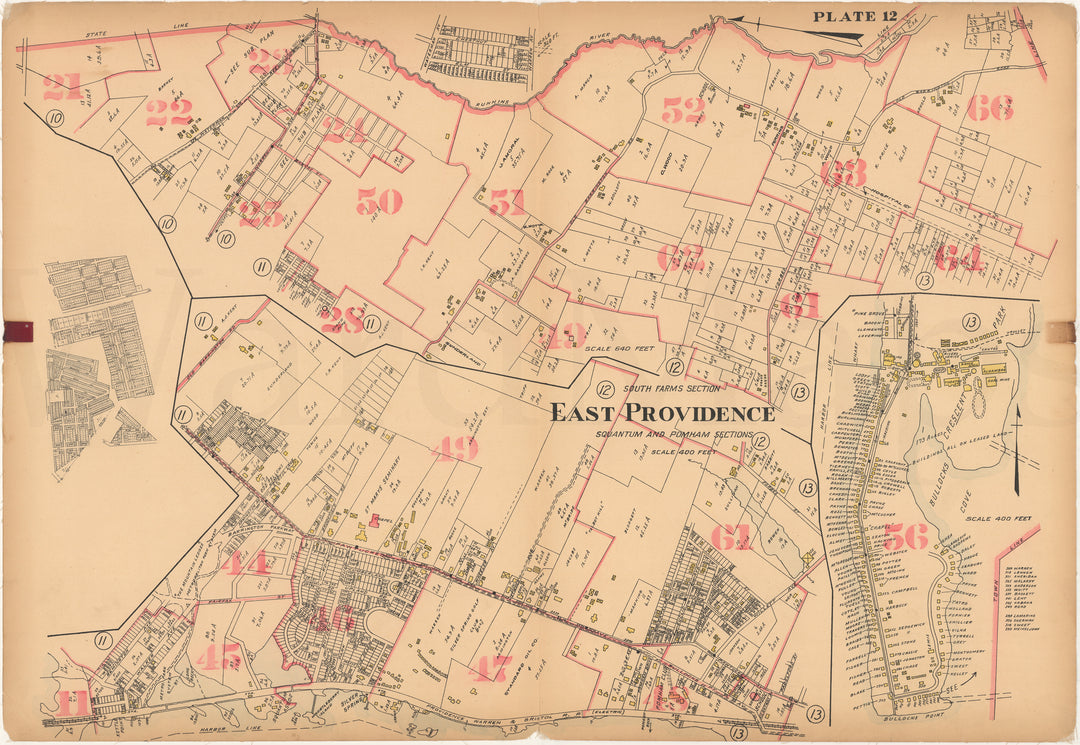 East Providence, Rhode Island 1917 Plate 12
