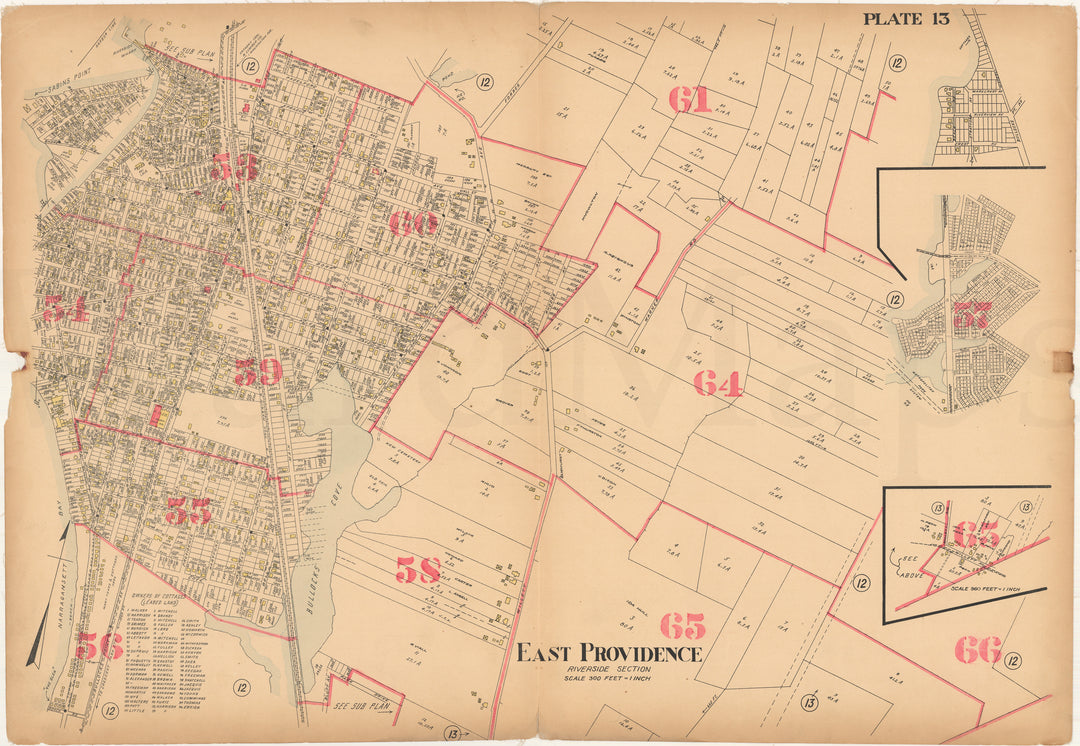 East Providence, Rhode Island 1917 Plate 13
