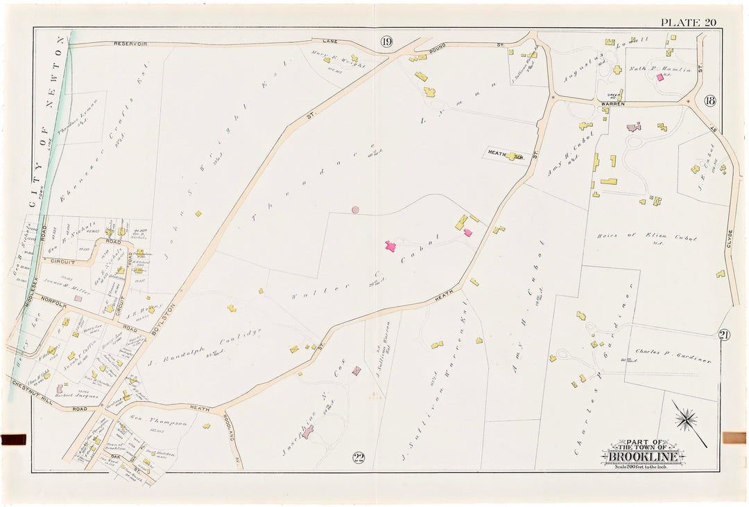 Brookline, Massachusetts 1893 Plate 020