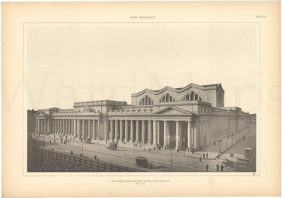McKim, Mead & White Plate 303: Pennsylvania Station, New York, NY 1906-1910