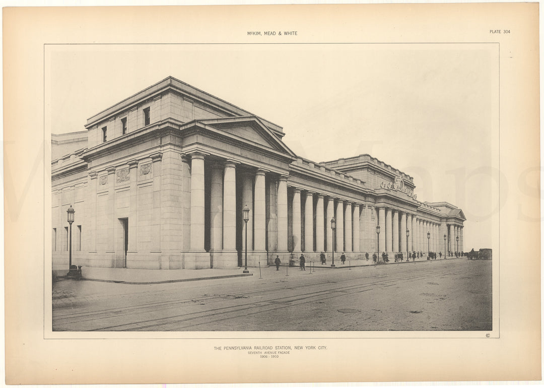 McKim, Mead & White Plate 304: Pennsylvania Station, New York, NY 1906-1910