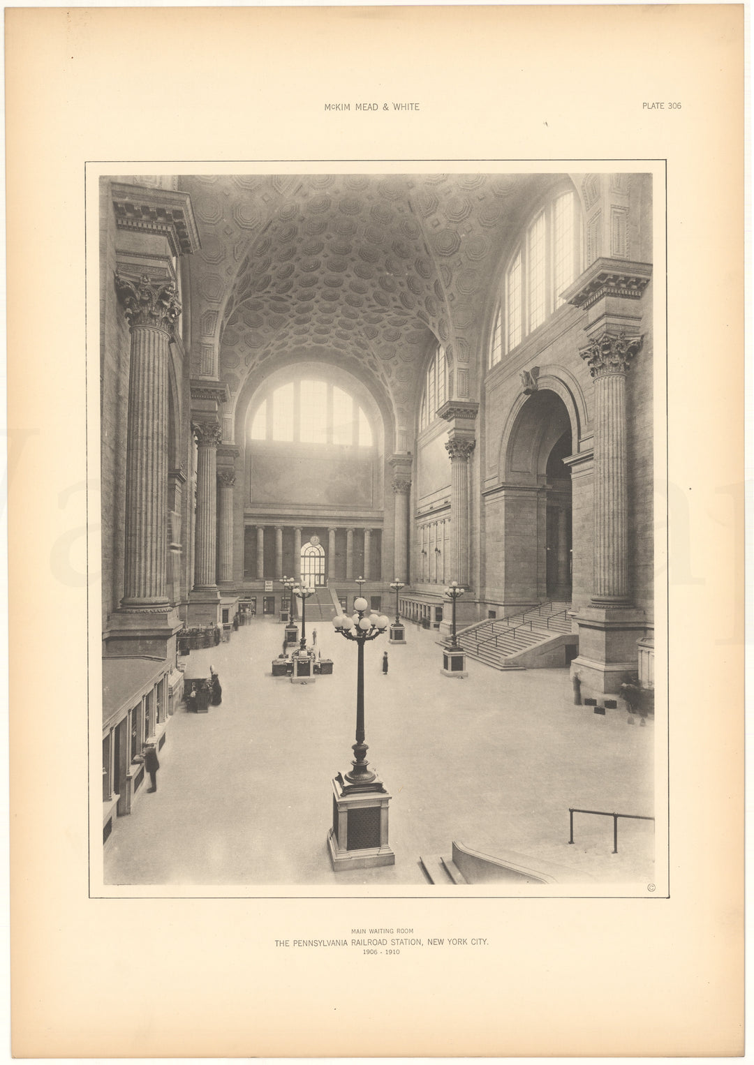 McKim, Mead & White Plate 306: Pennsylvania Station, New York, NY 1906-1910