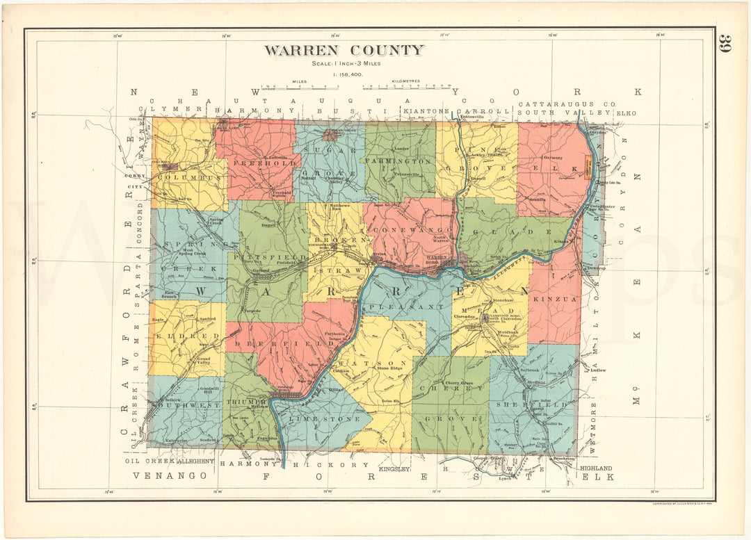 Pennsylvania 1901 Plate 39: Warren County
