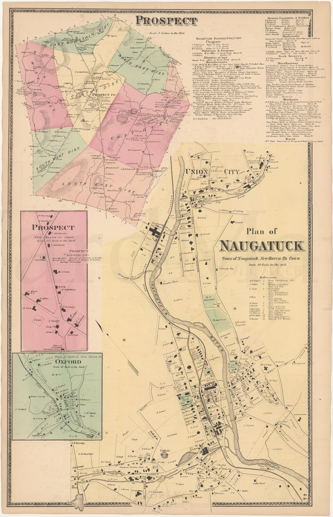 Naugatuck and Prospect, Connecticut 1868