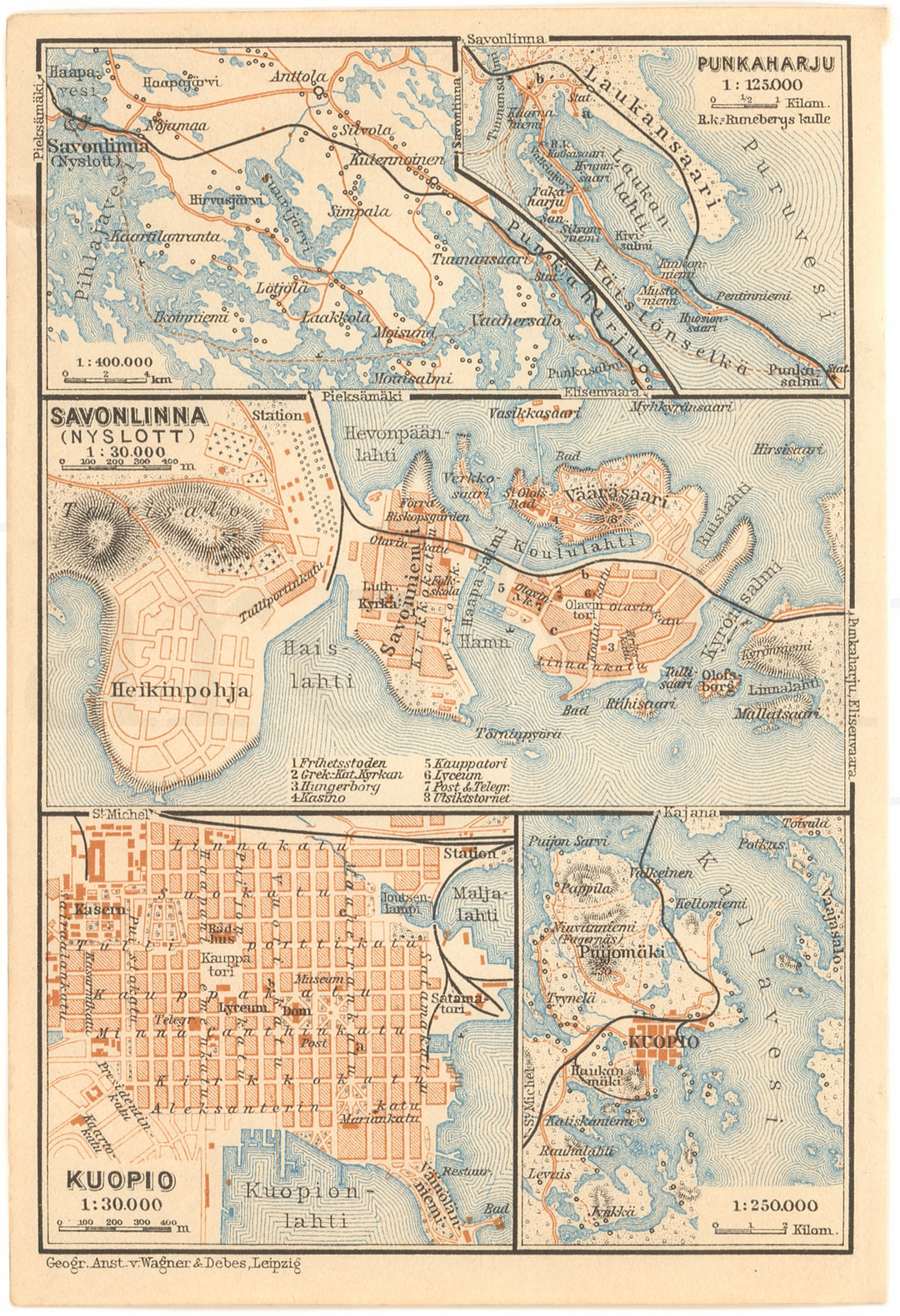 Savonlinna and Kuopio, Finland 1929