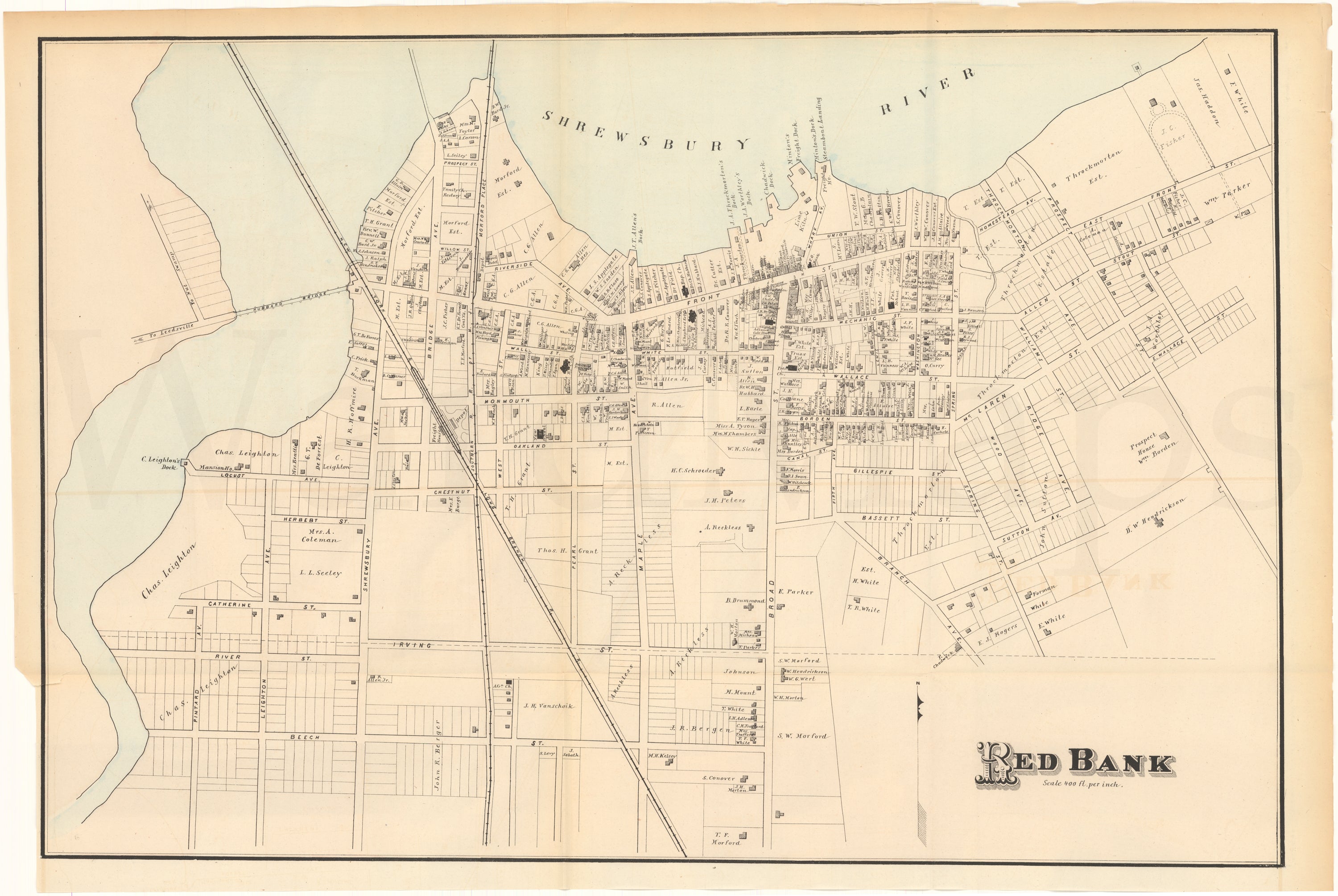 Red Bank, New Jersey 1878 – WardMaps LLC