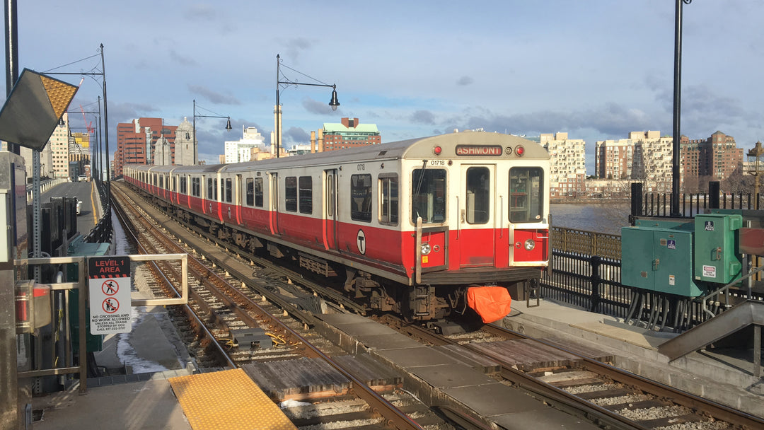 Train of MBTA Red Line 01700-series Cars, Boston, Massachusetts, March 12, 2019
