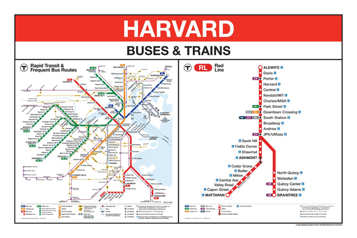 Boston MBTA Red Line Station Panel Prints