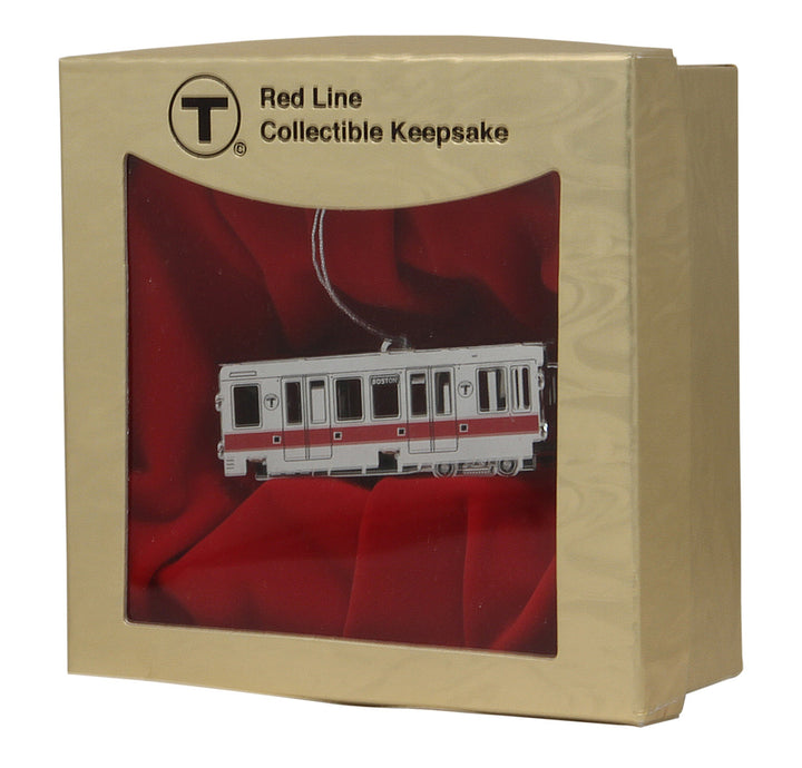 MBTA Red Line Subway Car Ornament