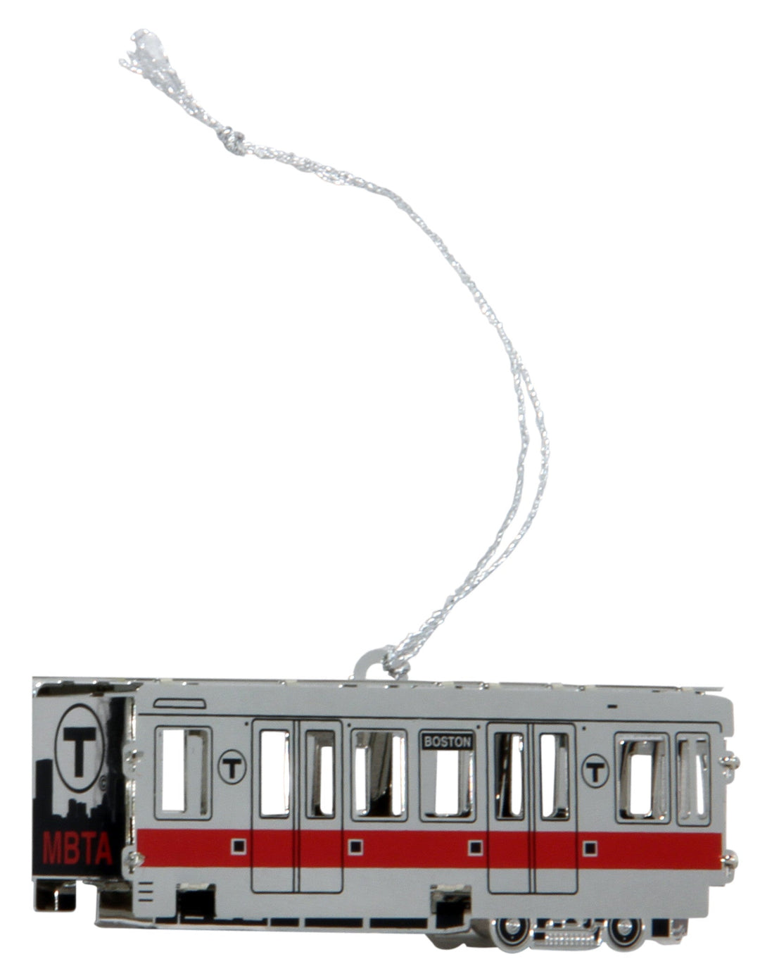 MBTA Red Line Subway Car Ornament