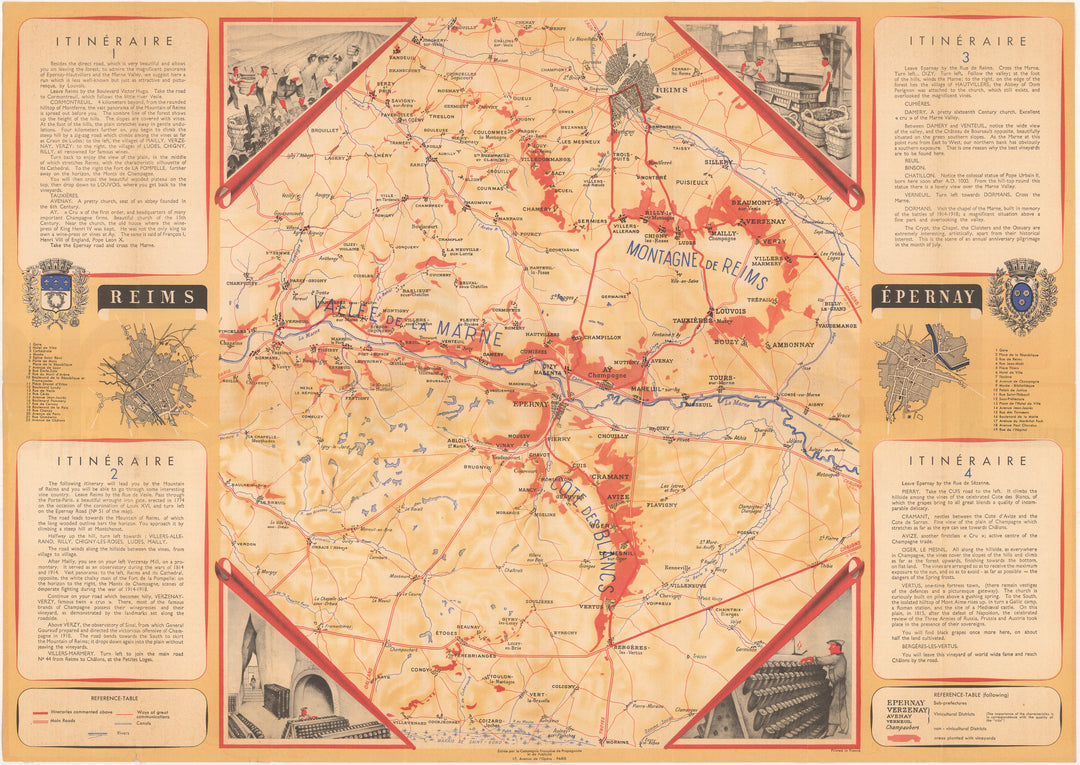 Champagne Region, France Circa 1930s: Reims - Epernay