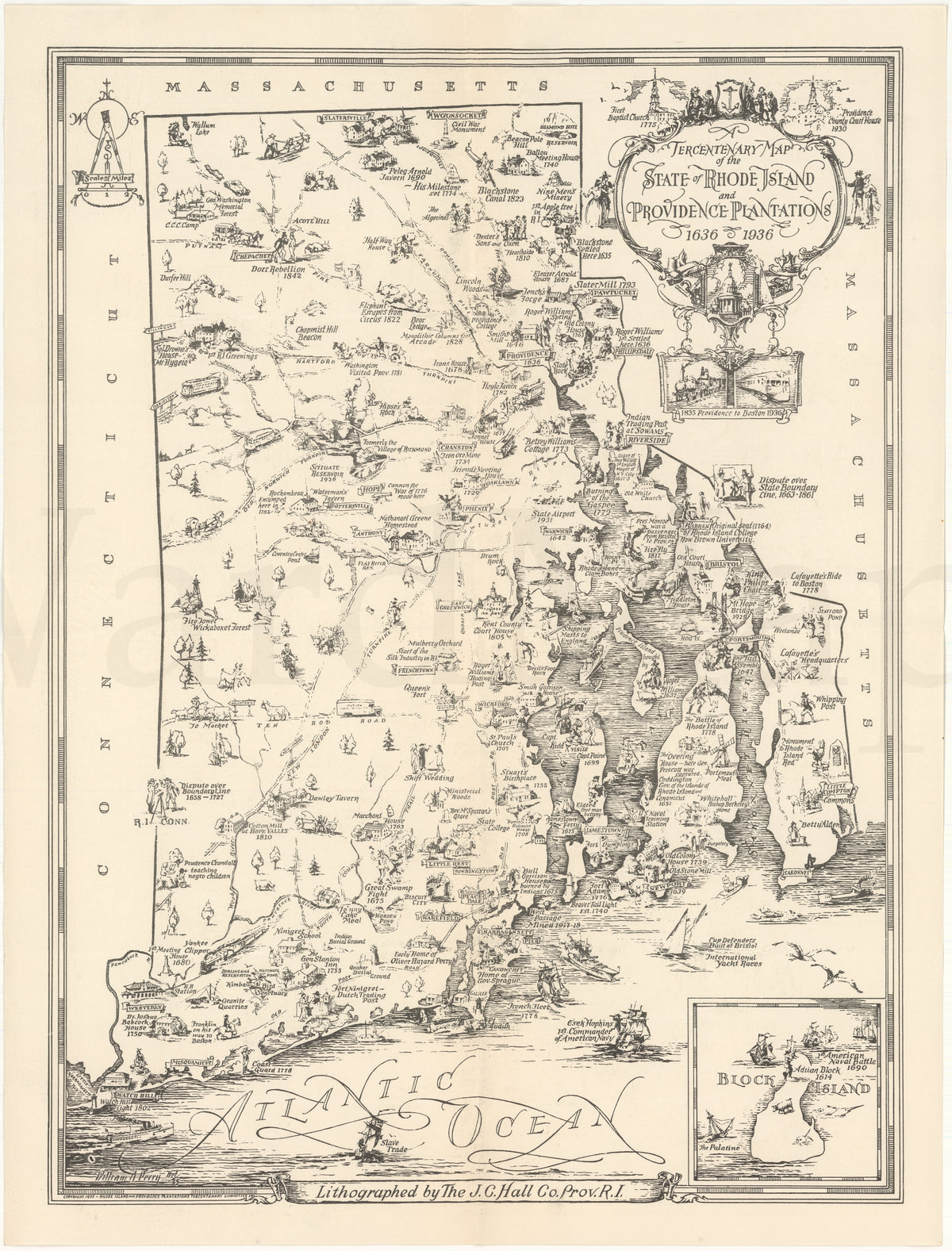 1636 Rhode Island 1636-1936 – WardMaps LLC
