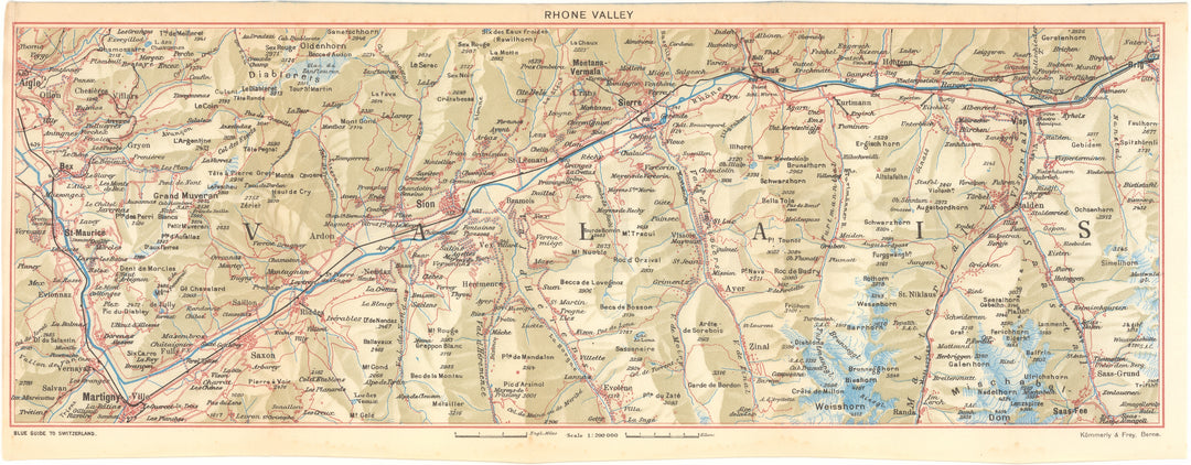 Rhone Valley - Valais Region, Switzerland 1948