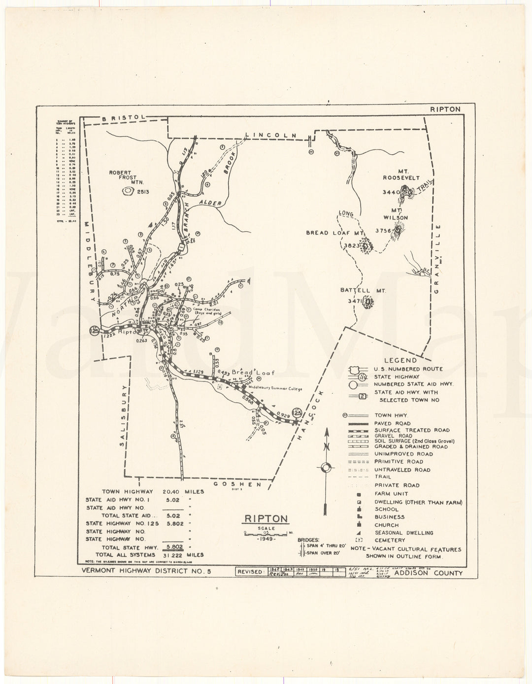 Ripton, Vermont 1969