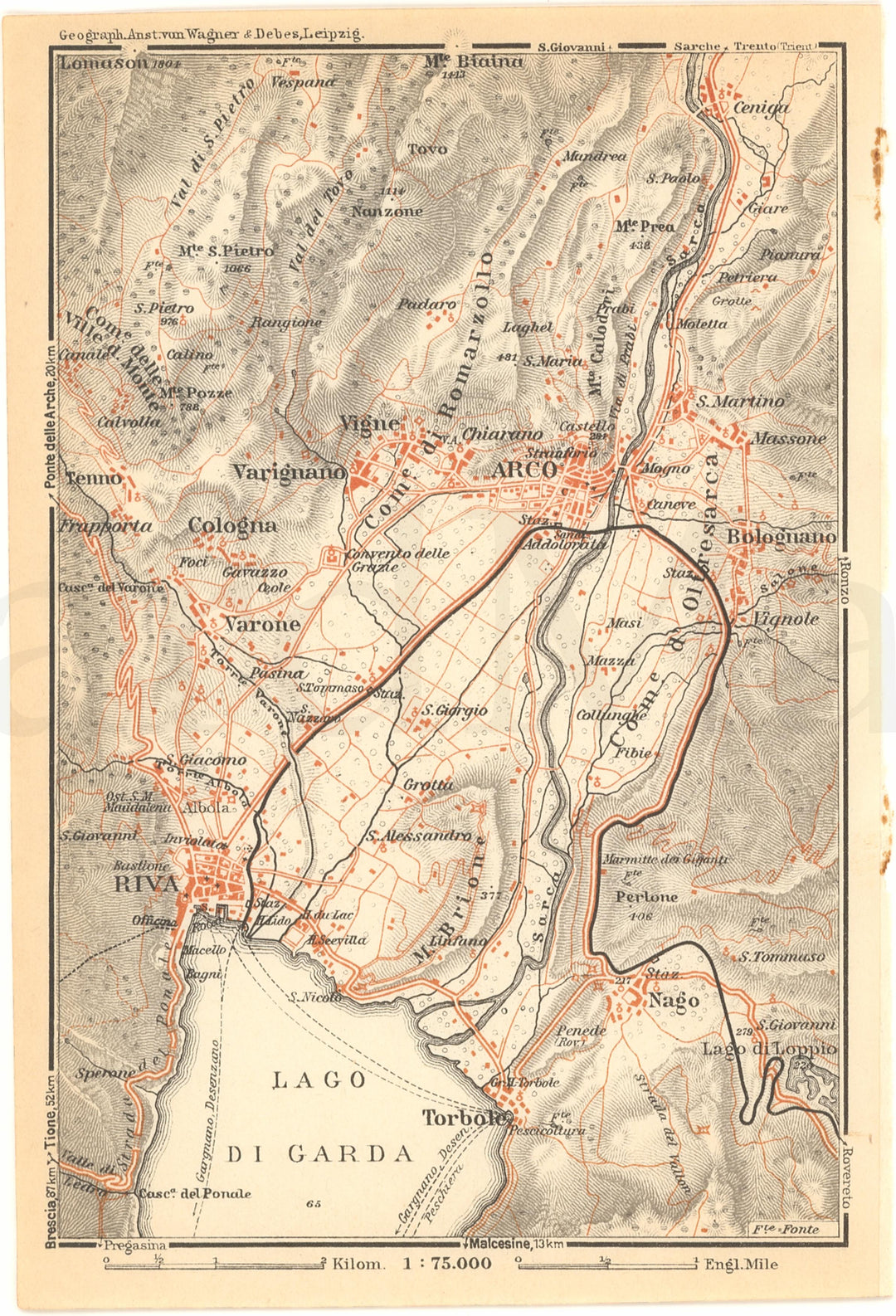 Riva del Garda and Arco Region, Italy 1930