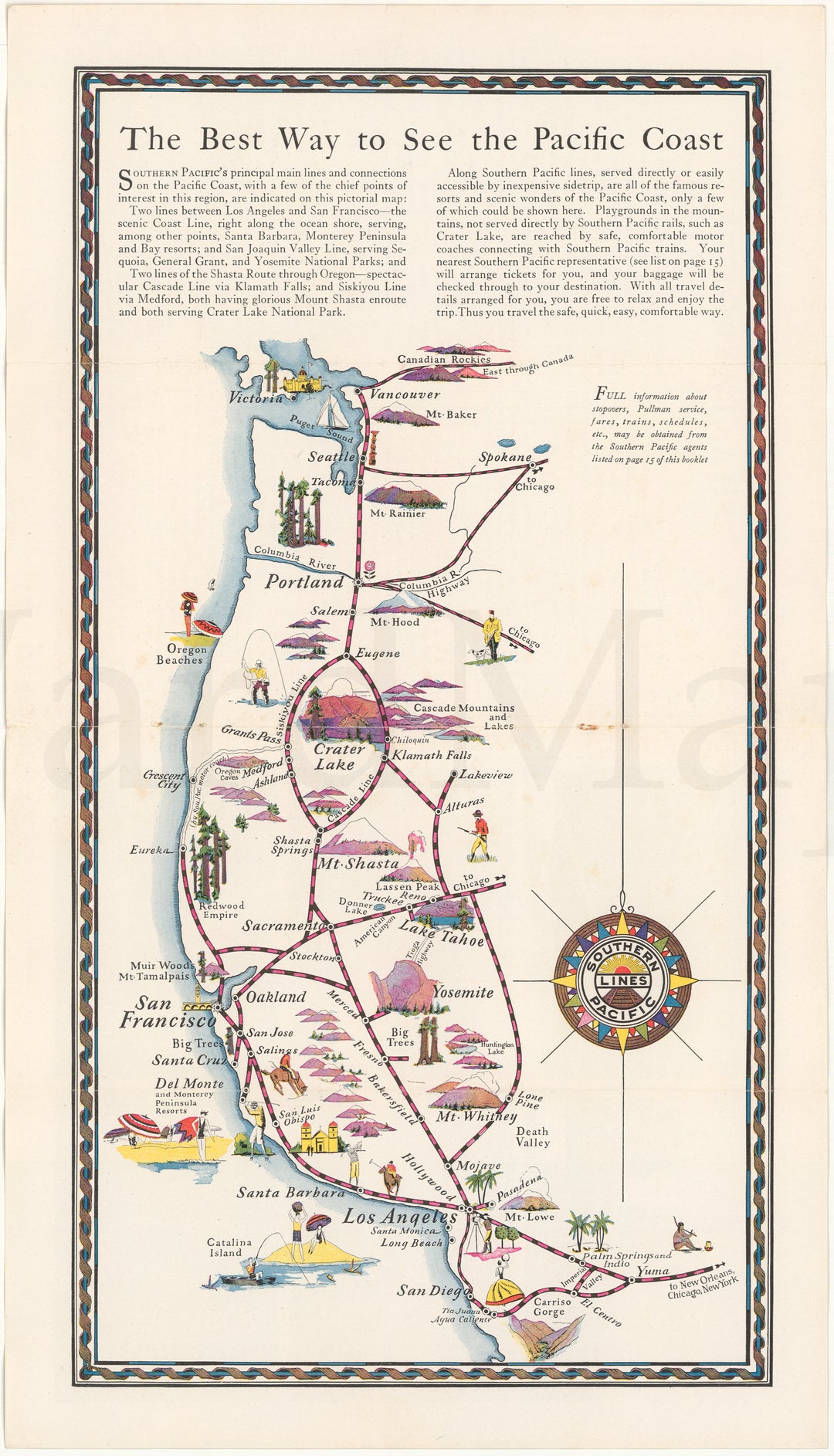 U.S. Pacific Coast 1930 (Southern Pacific RR)