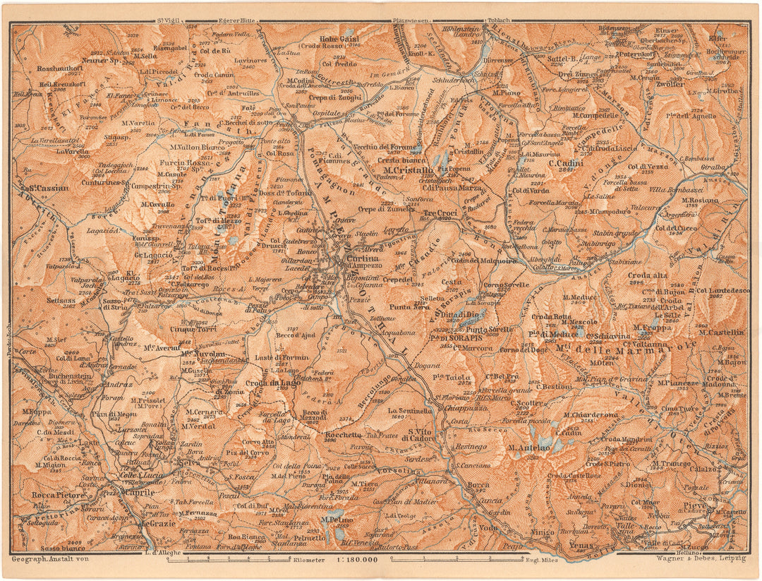 South Tyrol, Italy 1911: Dolomites / Cortina D'Ampezzo Region