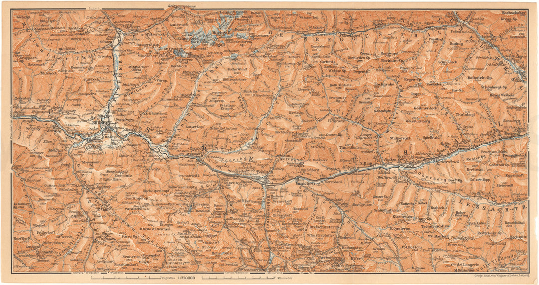 South Tyrol (Northeast Part), Italy 1911: Bruneck Region