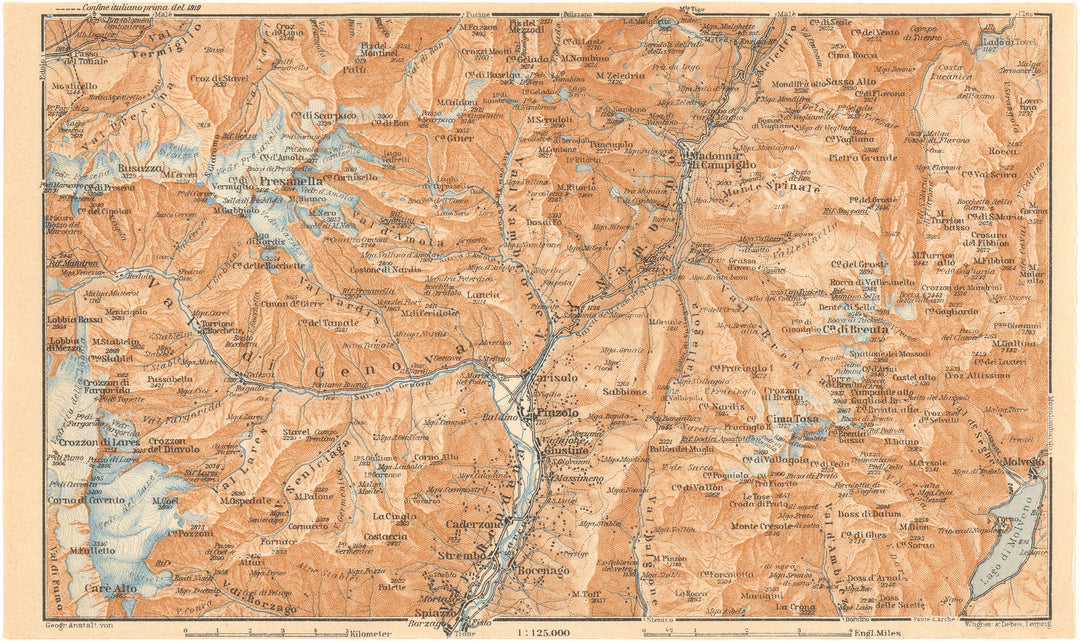 South Tyrol (Southwest Part), Italy 1929: Pinzolo Region