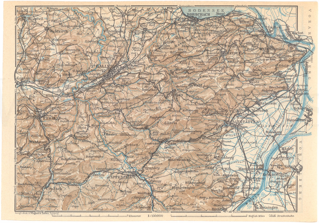 Saint Gallen Canton, Switzerland 1938: Saint Gallen (City) Region