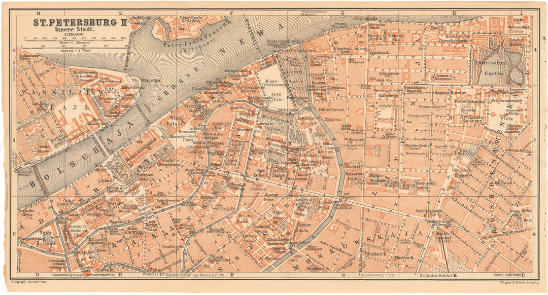 Saint Petersburg, Russia 1912: City Center