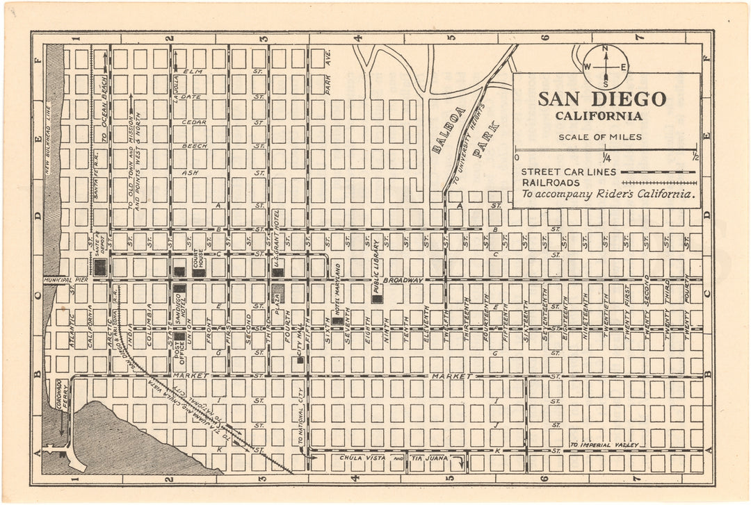 San Diego, California 1925