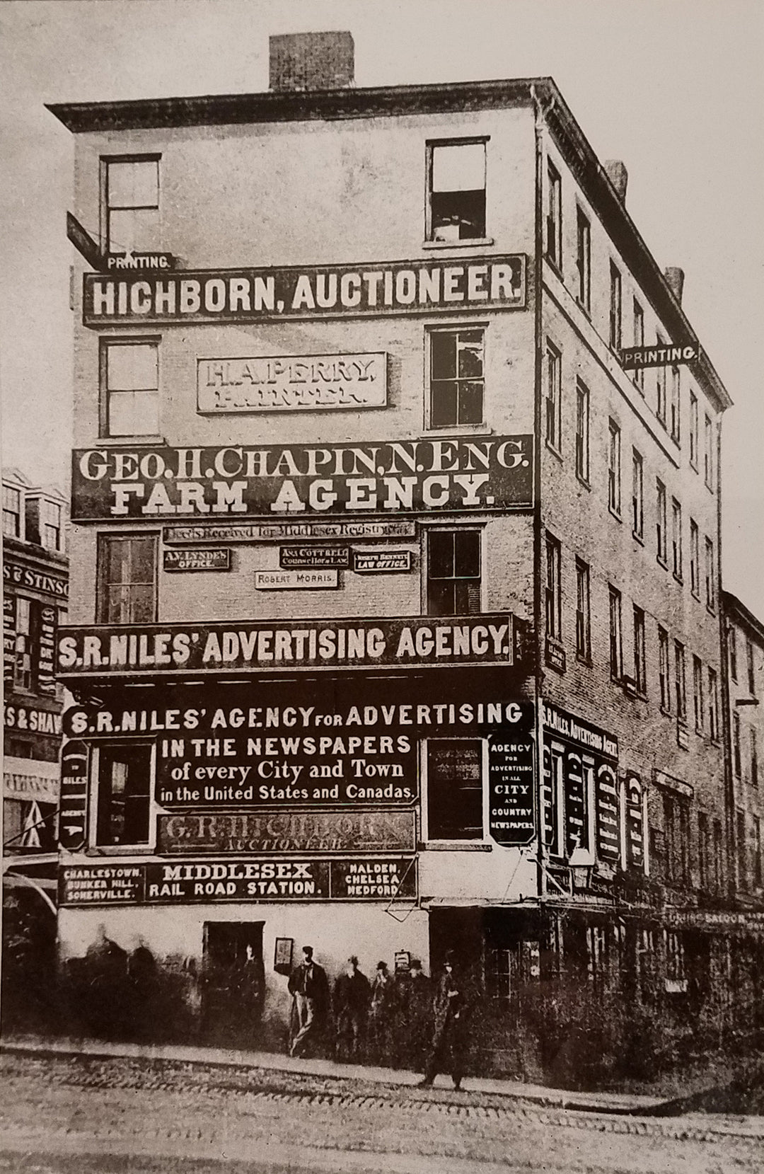 Scollay’s Buildings (North Side) Boston, Massachusetts Circa 1860