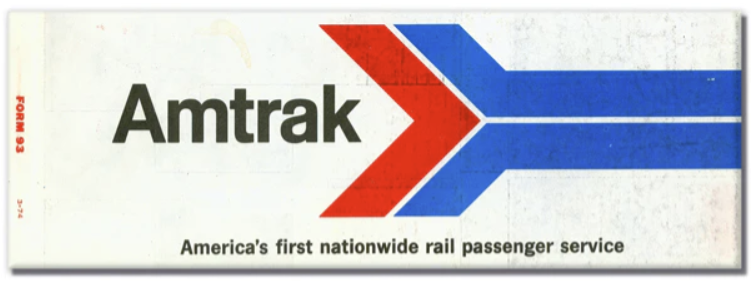 Retro Amtrak Ticket Magnet
