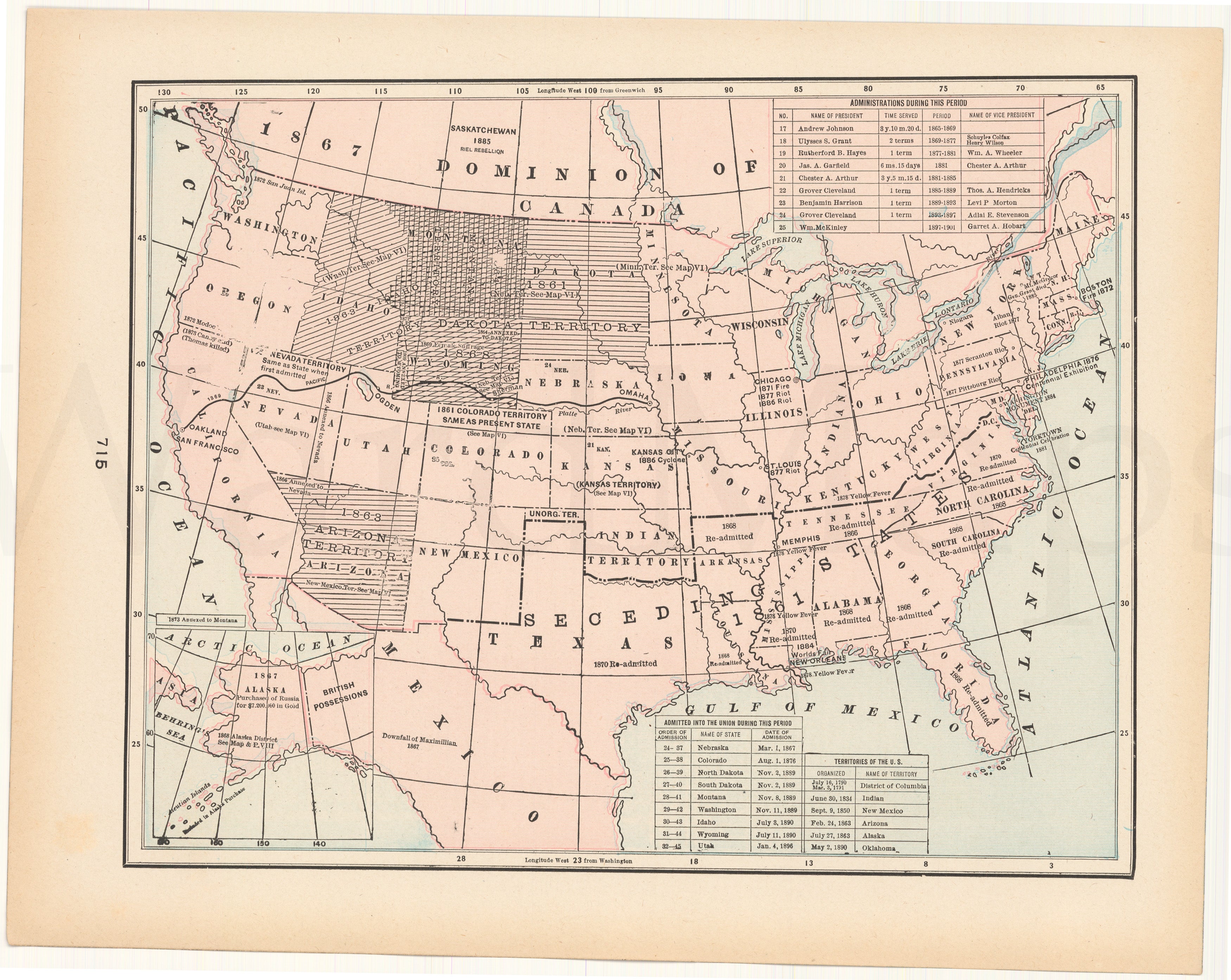 United States 1903: States and Territories 1865-1901 – WardMaps LLC