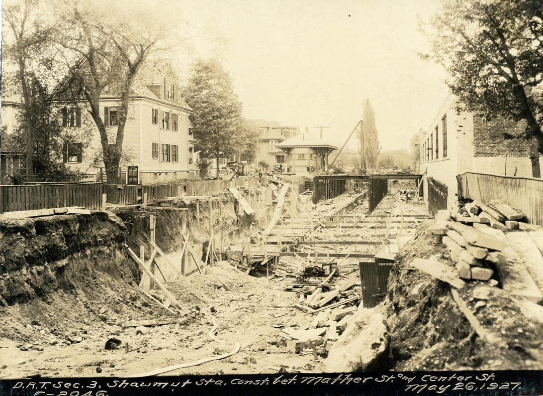 Shawmut Station Construction, Dorchester, Massachusetts, May 26, 1927