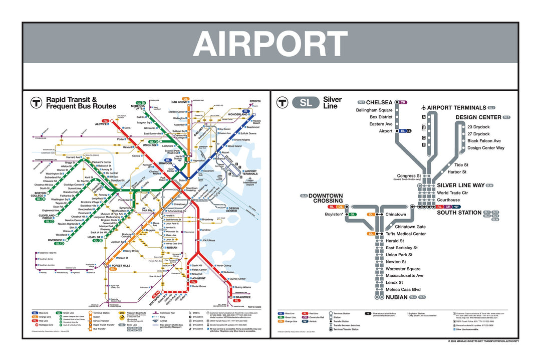 Boston MBTA Silver Line Station Panel Prints