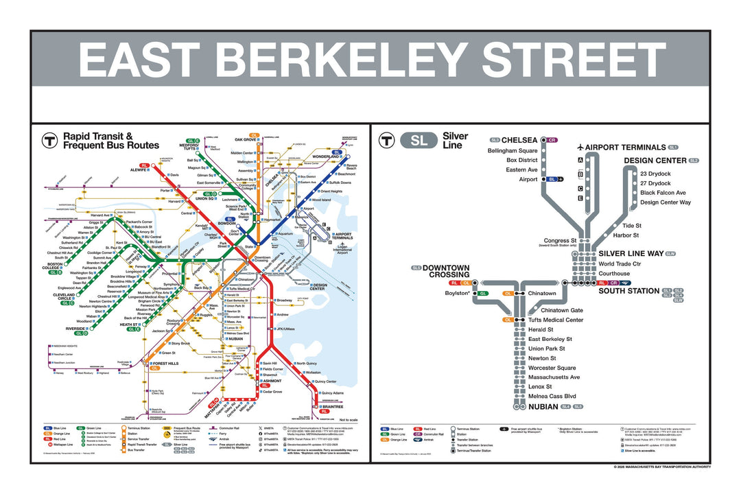 Boston MBTA Silver Line Station Panel Prints