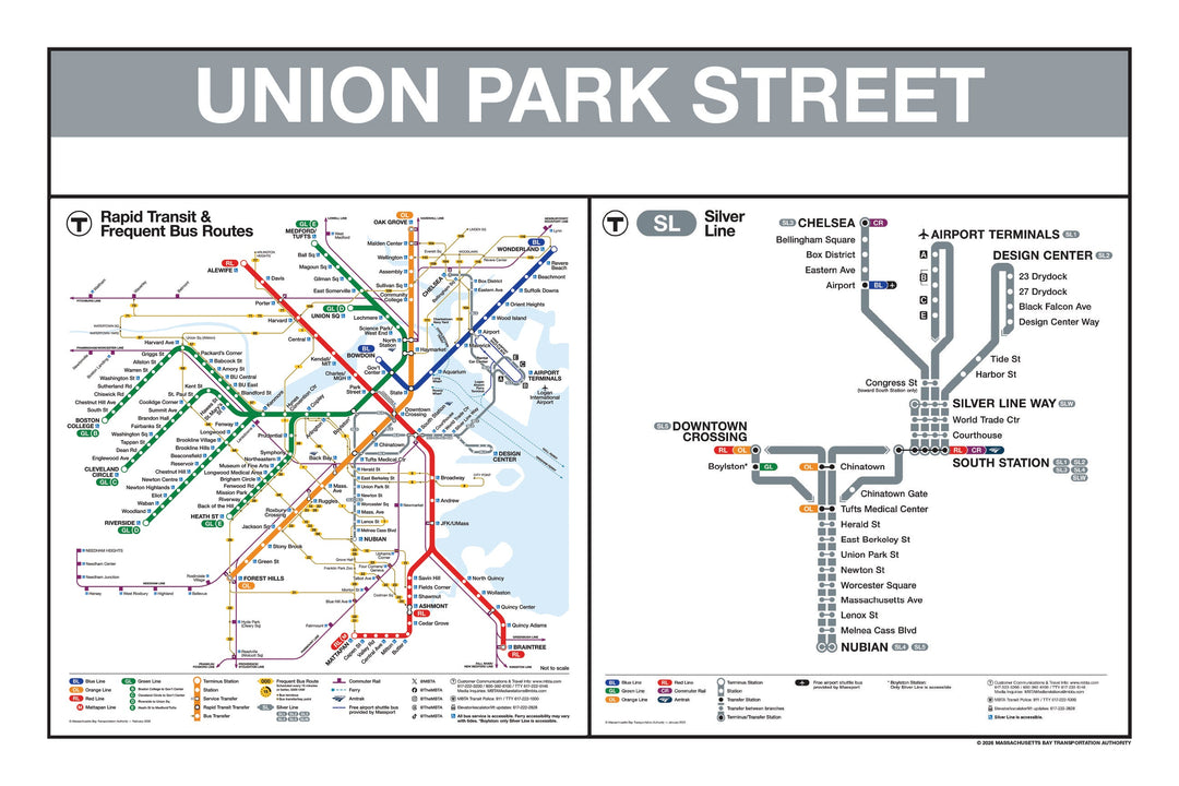 Boston MBTA Silver Line Station Panel Prints
