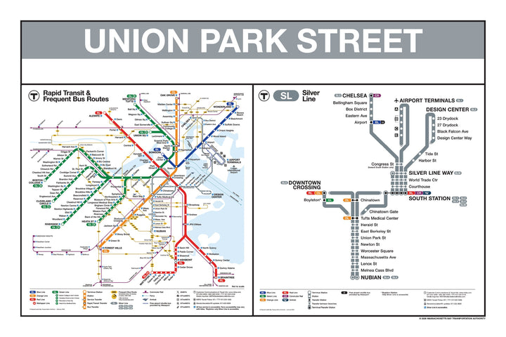 Boston MBTA Silver Line Station Panel Prints
