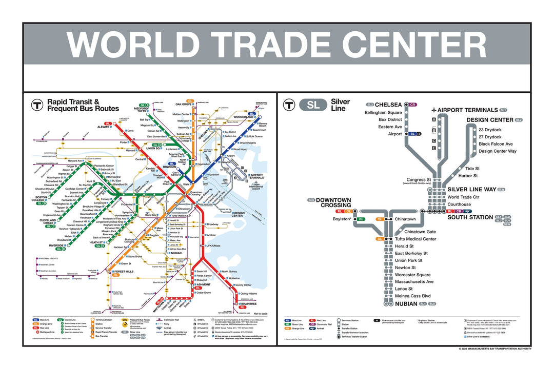 Boston MBTA Silver Line Station Panel Prints