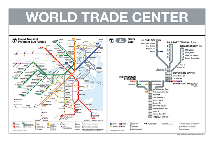 Boston MBTA Silver Line Station Panel Prints
