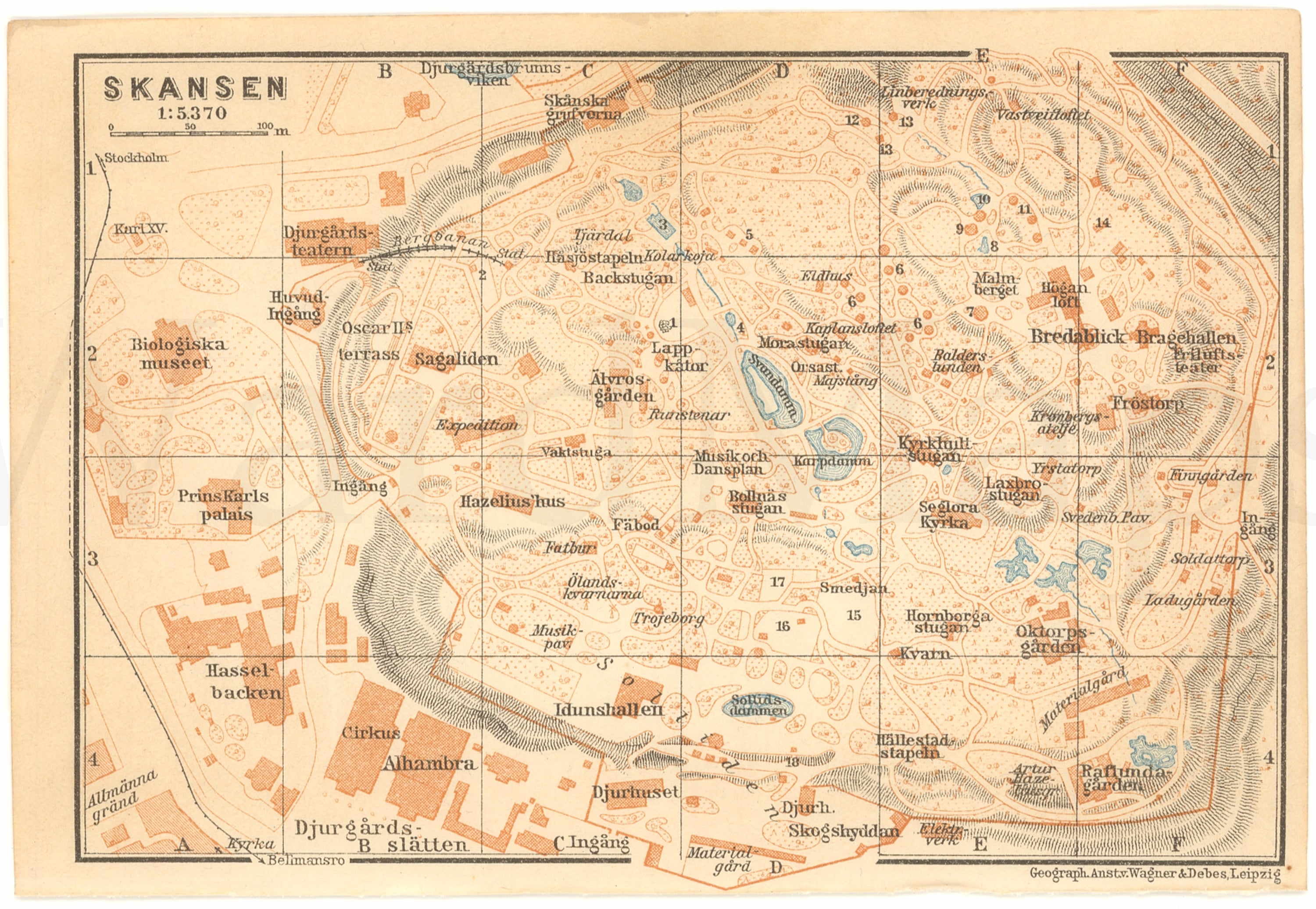 Stockholm, Sweden 1929: Skansen Zoo – WardMaps LLC