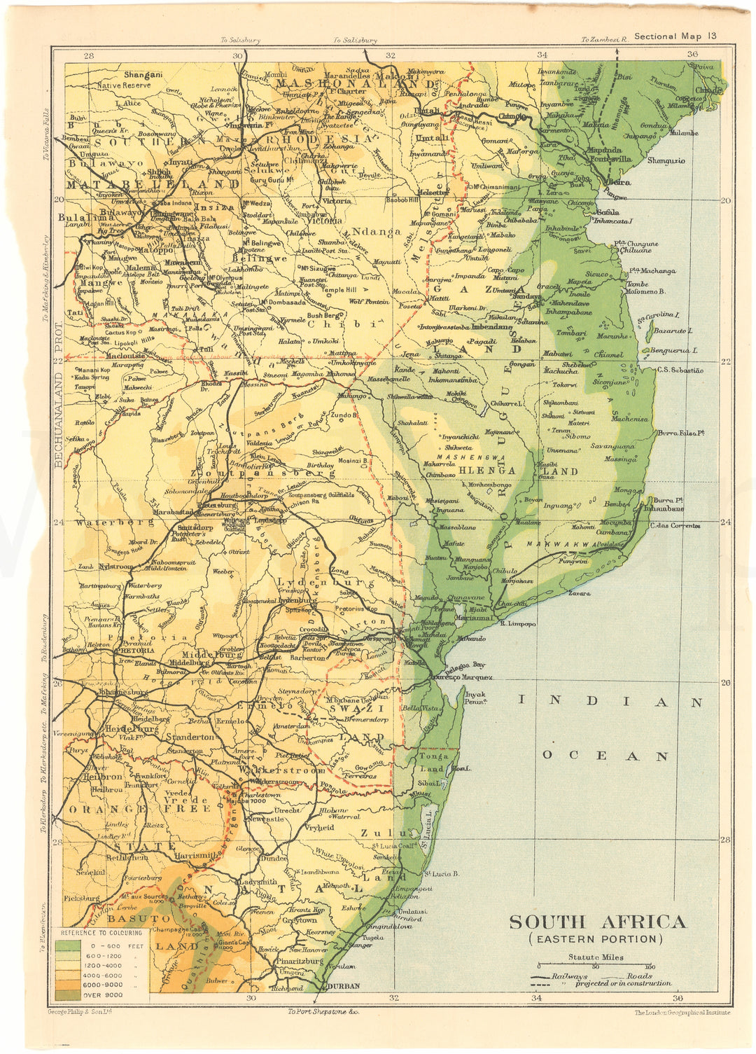 South East Africa 1920