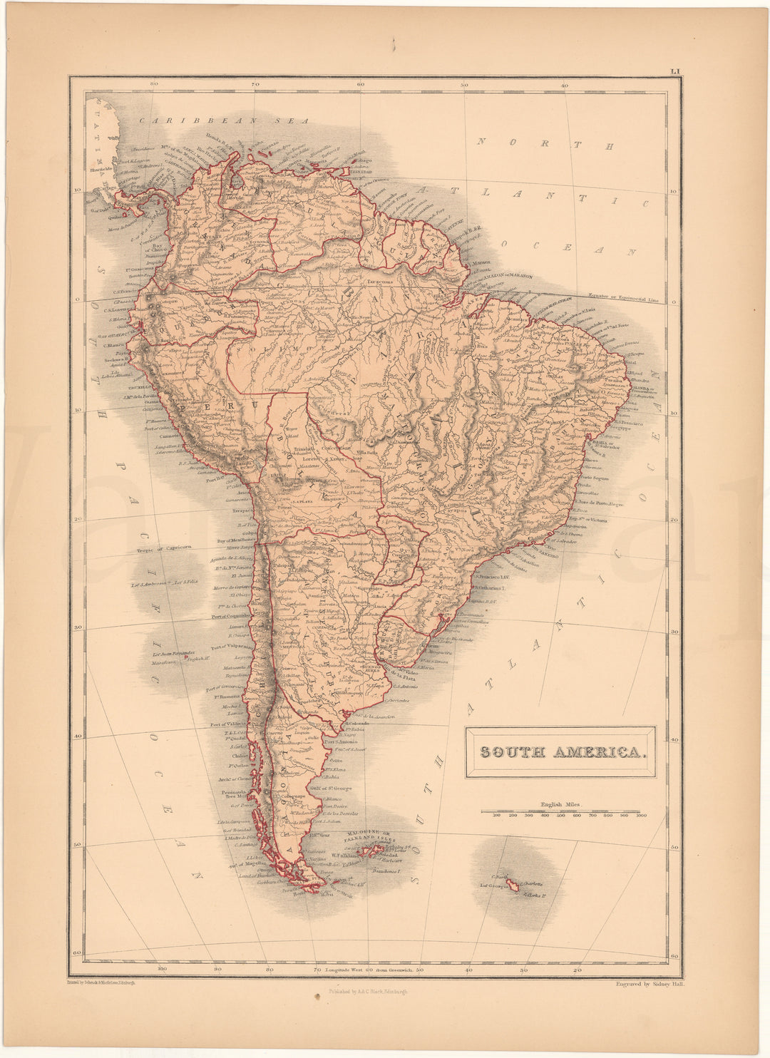 South America 1857