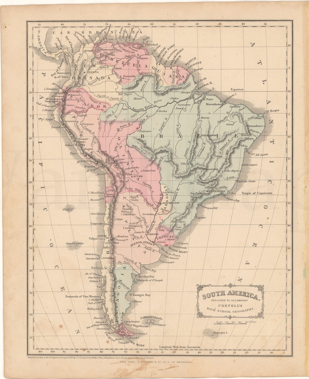 South America 1866 (Cornell's)