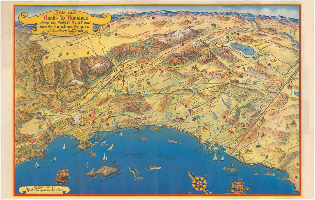 Southern California Roads to Romance 1953