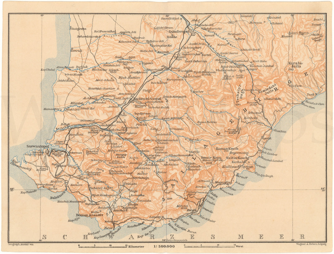 Southern Crimea, Ukraine 1904