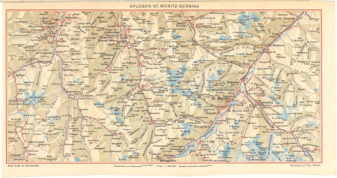 Splugen - San Moritz - Bernina Region, Switzerland 1948