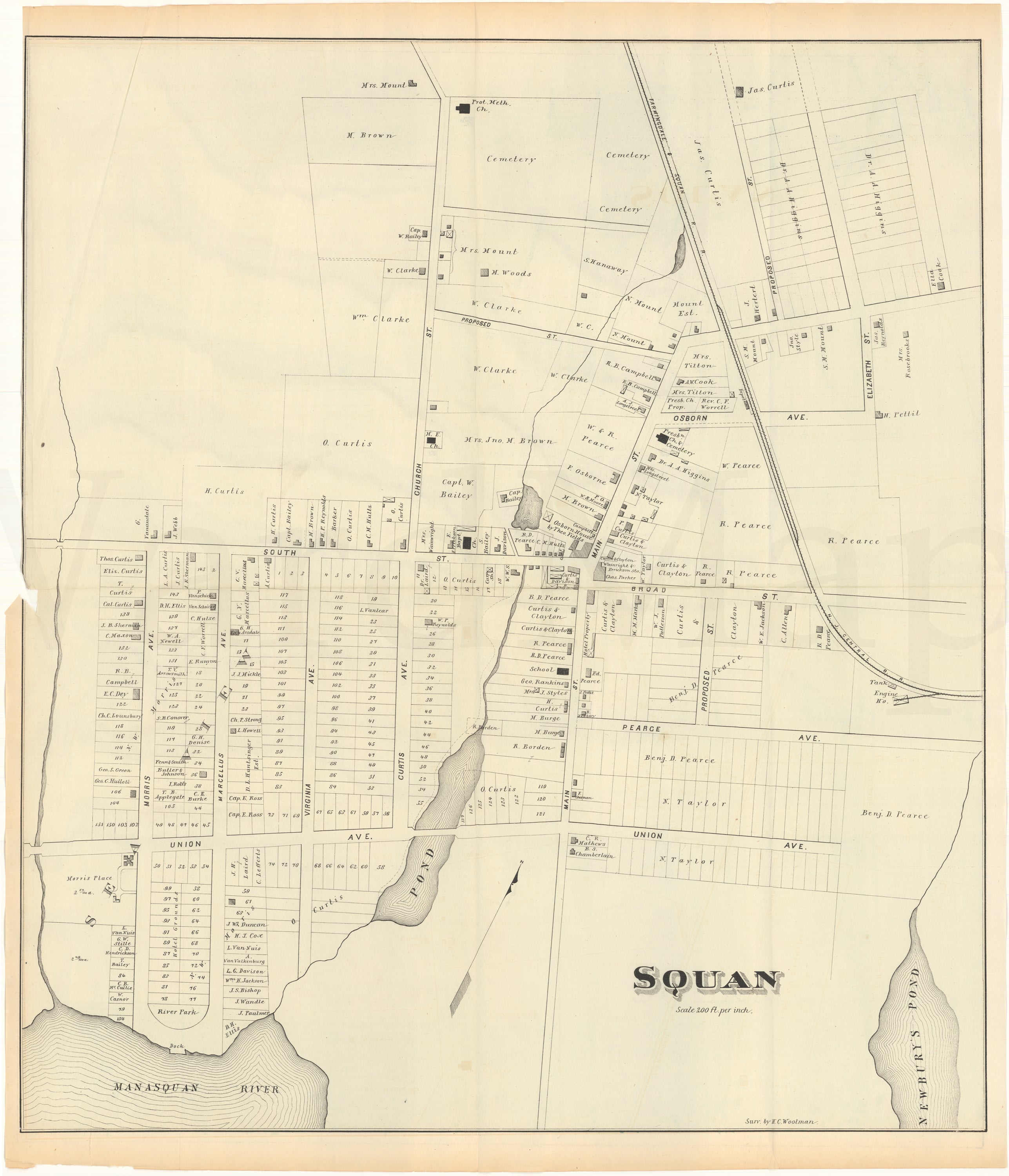 Squan (Manasquan and Sea Girt), New Jersey 1878 WardMaps LLC