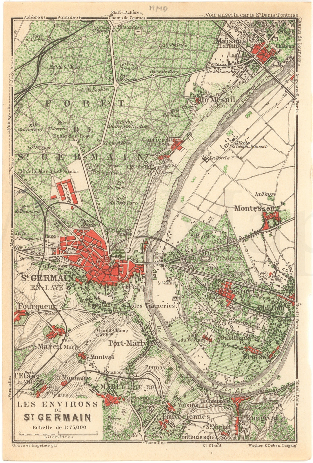 Saint-Germain-en-Laye, France 1937: City Environs