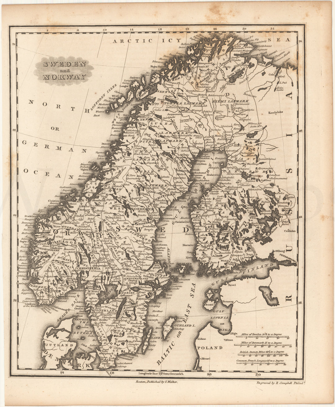 Sweden and Norway (Scandinavia) 1834