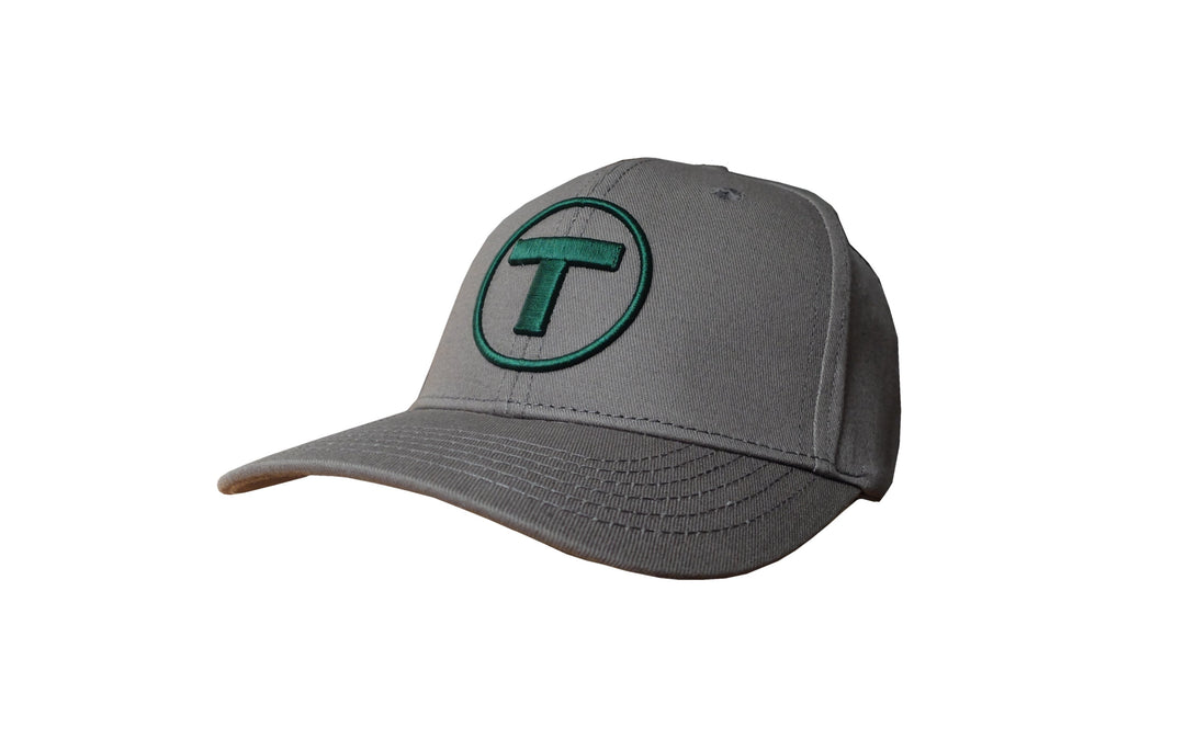 Adult Boston MBTA T Logo Hat Dark Gray