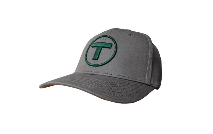 Adult Boston MBTA T Logo Hat Dark Gray