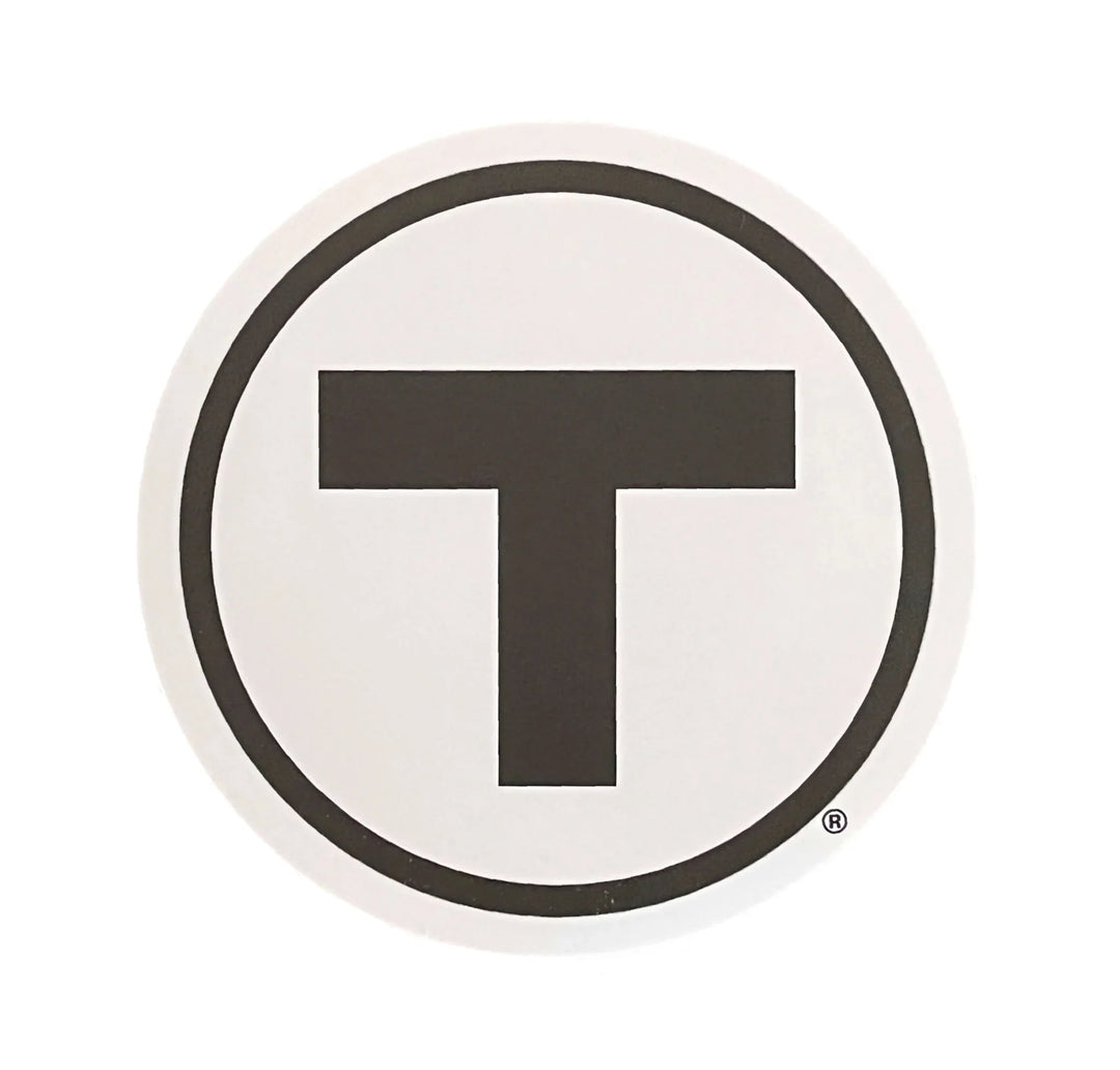 Boston MBTA T Logo Vinyl Sticker